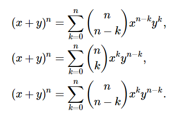 binomial expansion